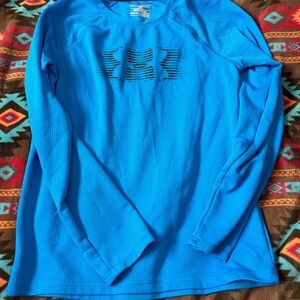 Under Armour Blue Long Sleeve Kids Tee